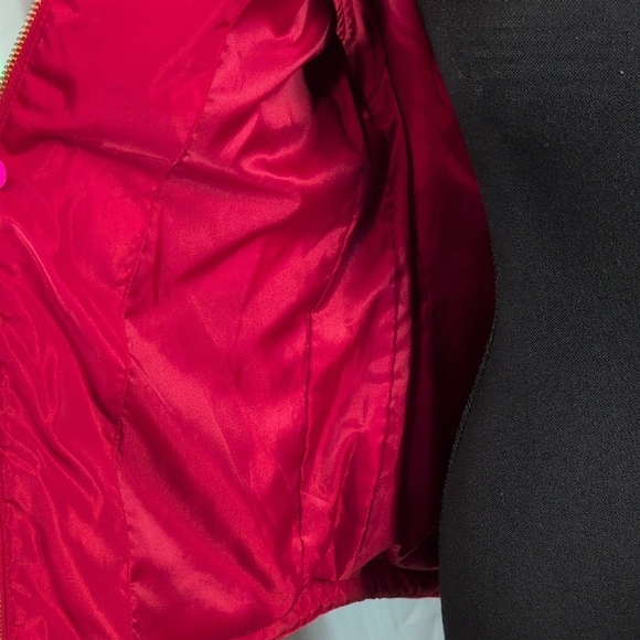 Michael Kors Red Quilted Hooded Vest - Picture 13 of 16